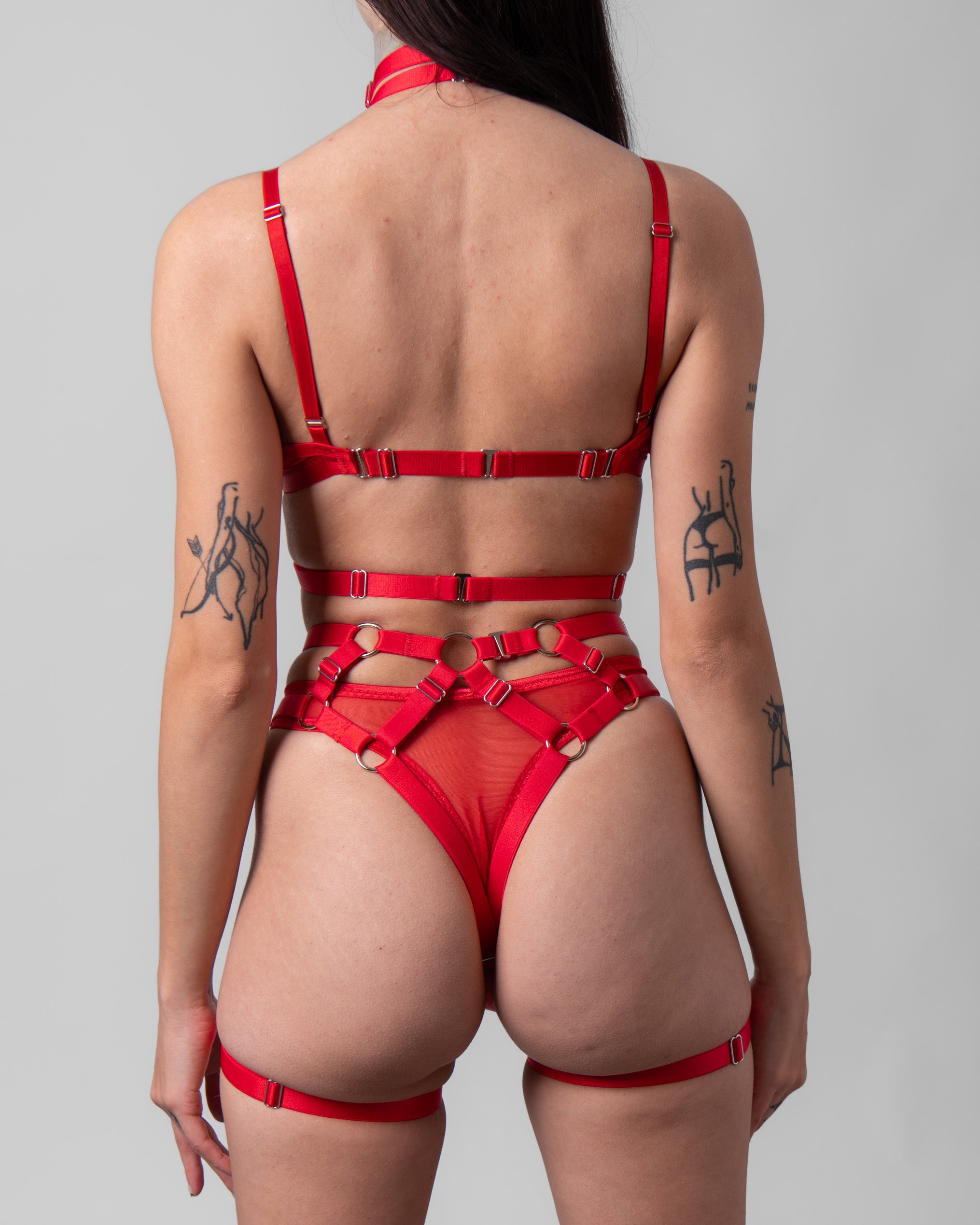 Red harness knickers