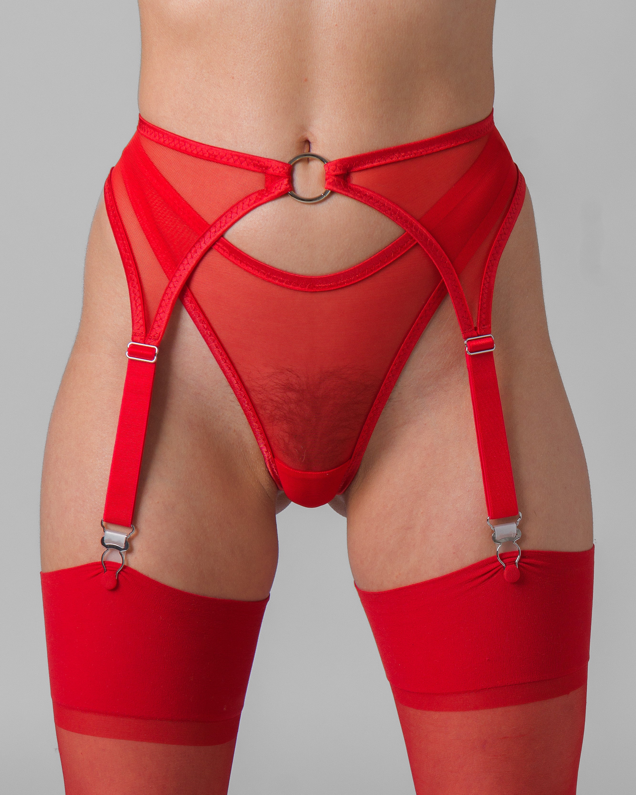 Red Suspender Set
