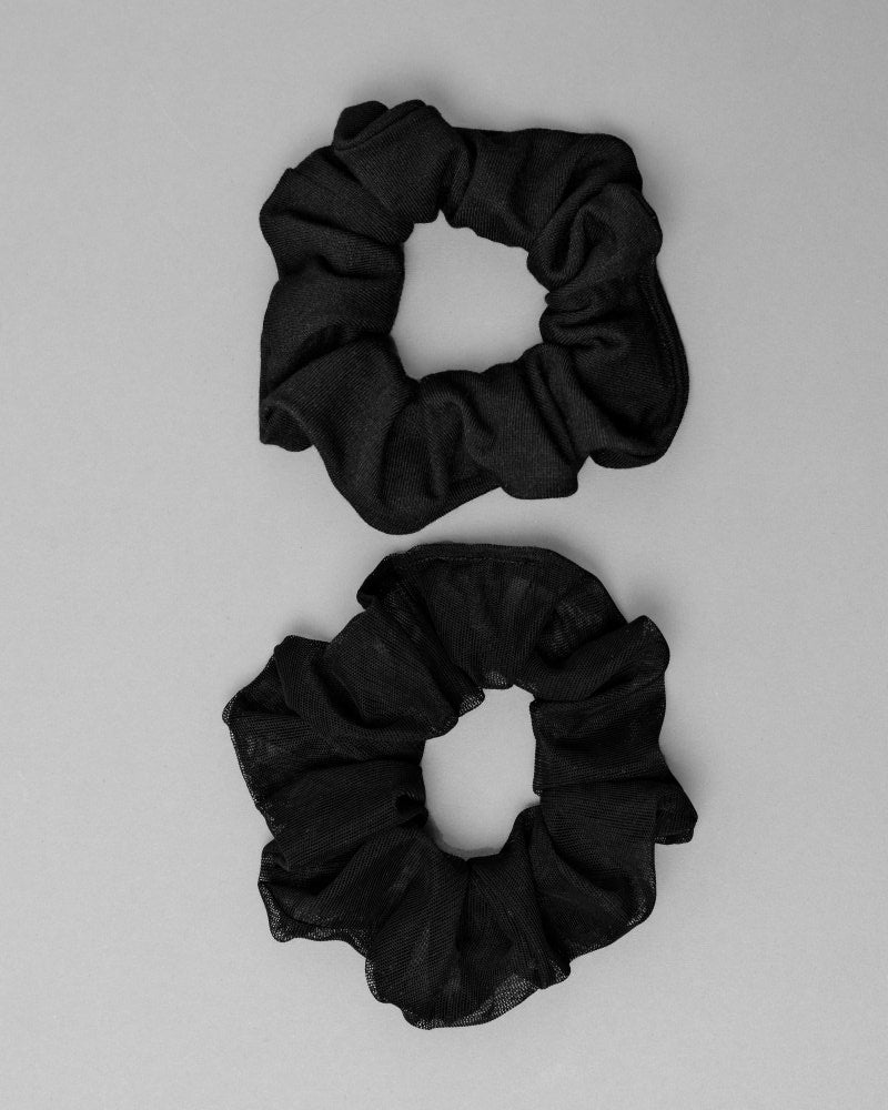 Black mesh Scrunchie