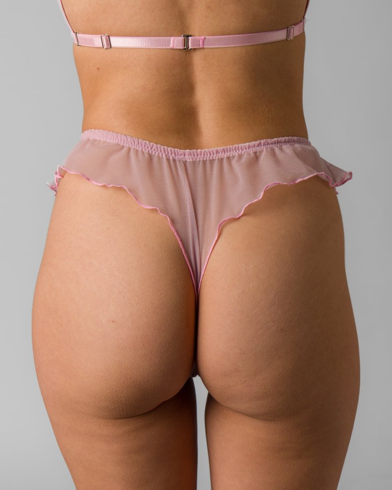 Pink Flutter Thong