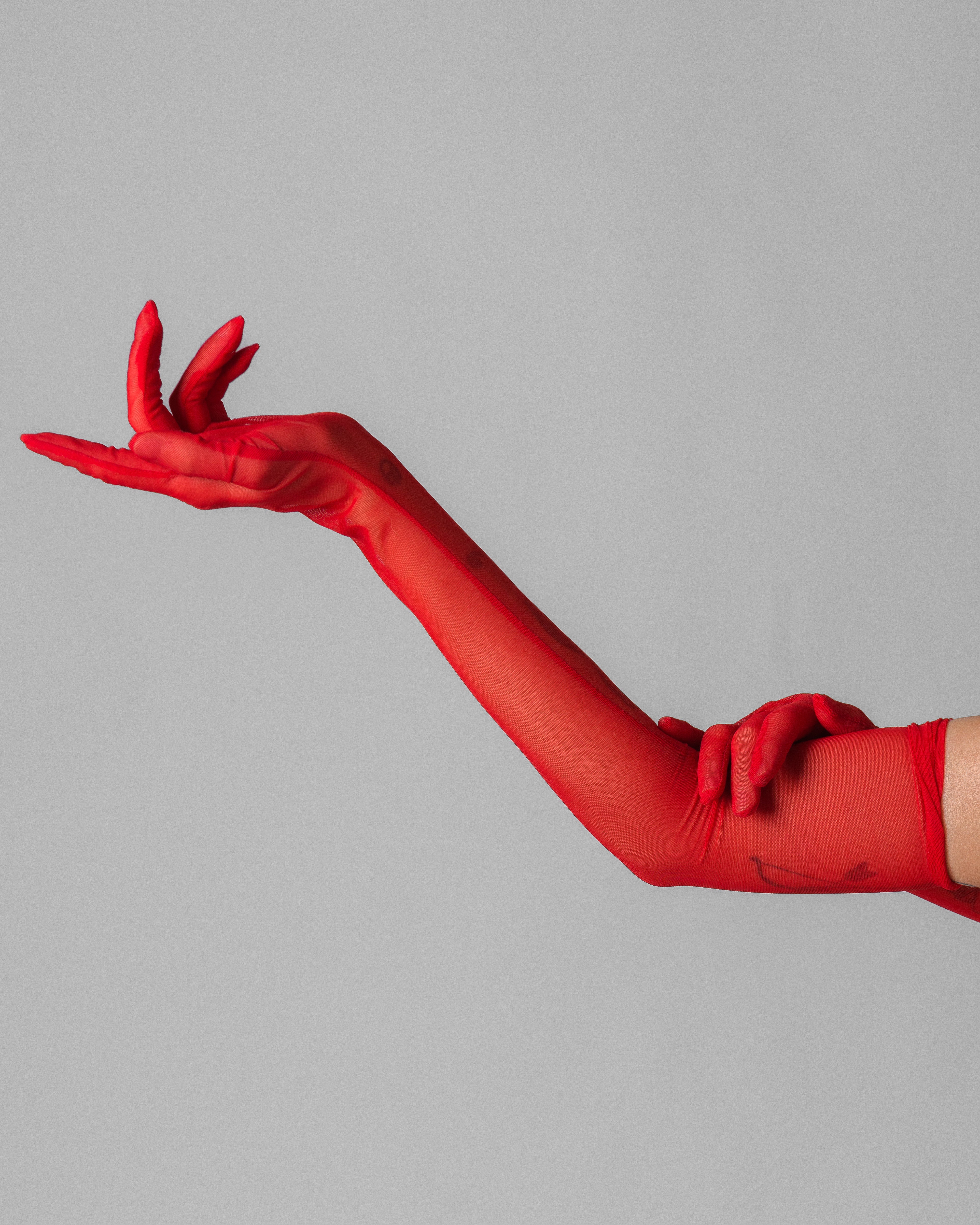 Red Sheer Gloves