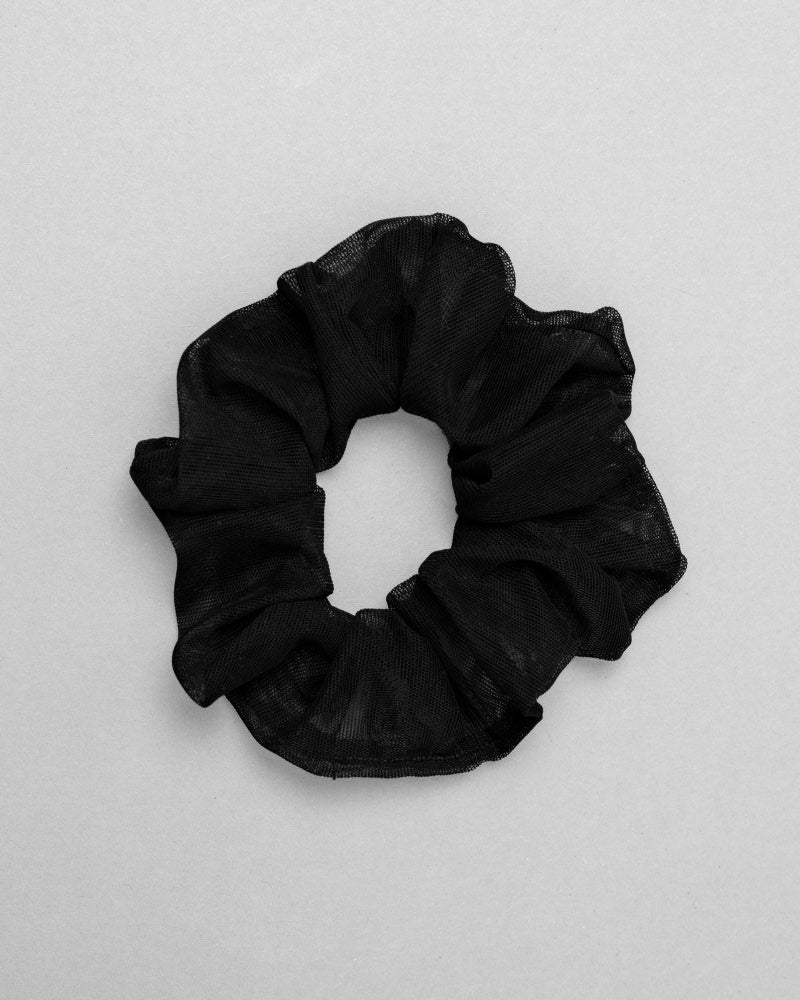 Black mesh Scrunchie